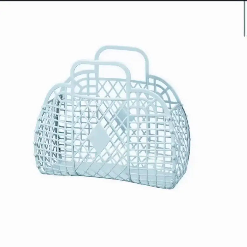 Waterproof Hollow Jelly Tote Basket – Beach, Bath & Storage