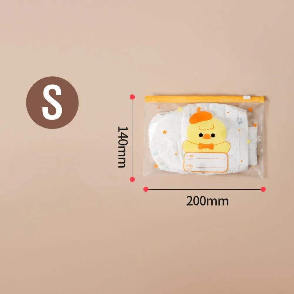 10-Pack Cartoon Baby Clothes & Diaper Storage Bags Multi-Size