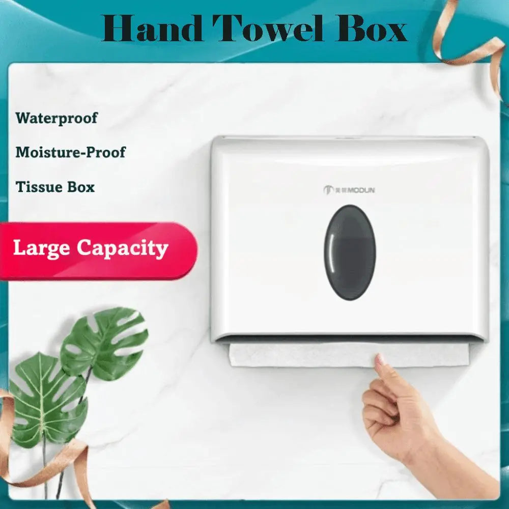 Wall-Mounted Tissue Dispenser Box – Punch-Free ABS Bathroom