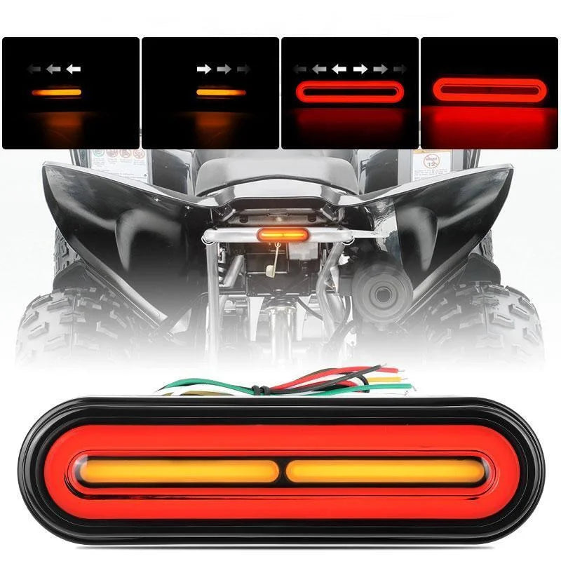 Universal Motorcycle LED Tail Light & Turn Signals 12V–80V
