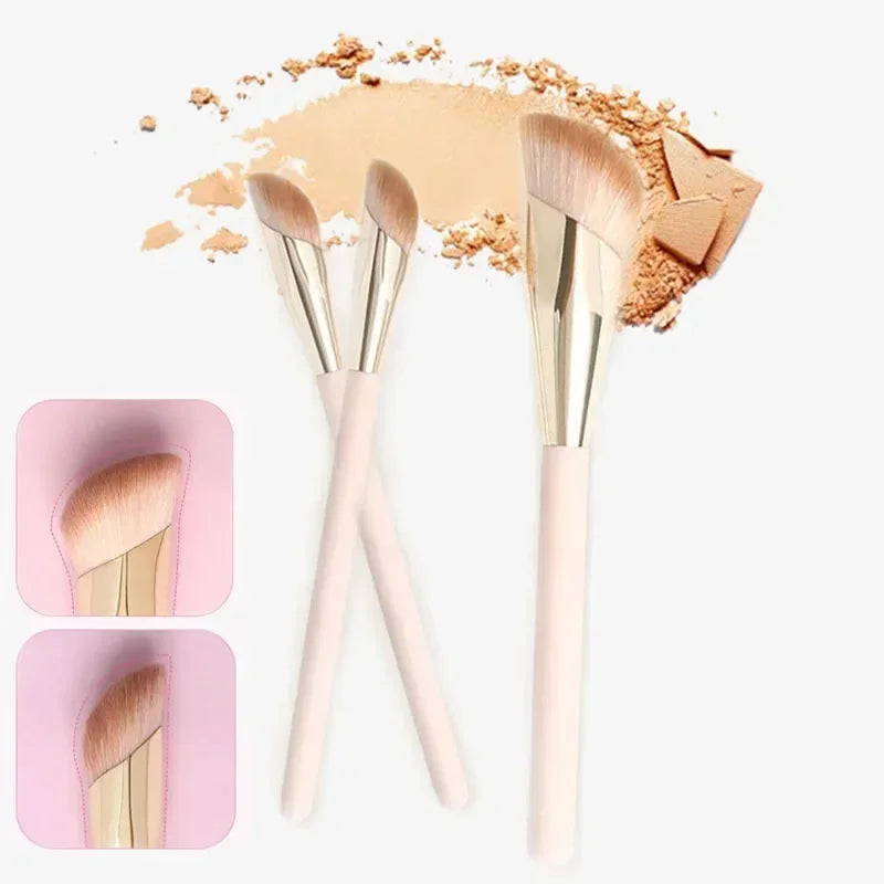 Oblique Head Foundation & Concealer Brush – Face Makeup Tool