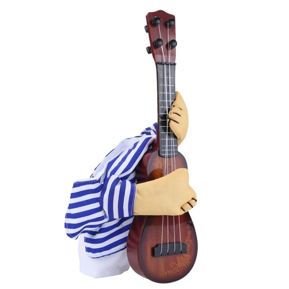 Dog Guitar Musician Costume – Funny Full Body Pet Outfit