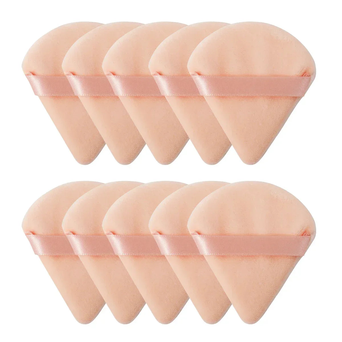 Triangle Velvet Powder Puff Set – Mini Makeup Sponge 10/20 Pcs