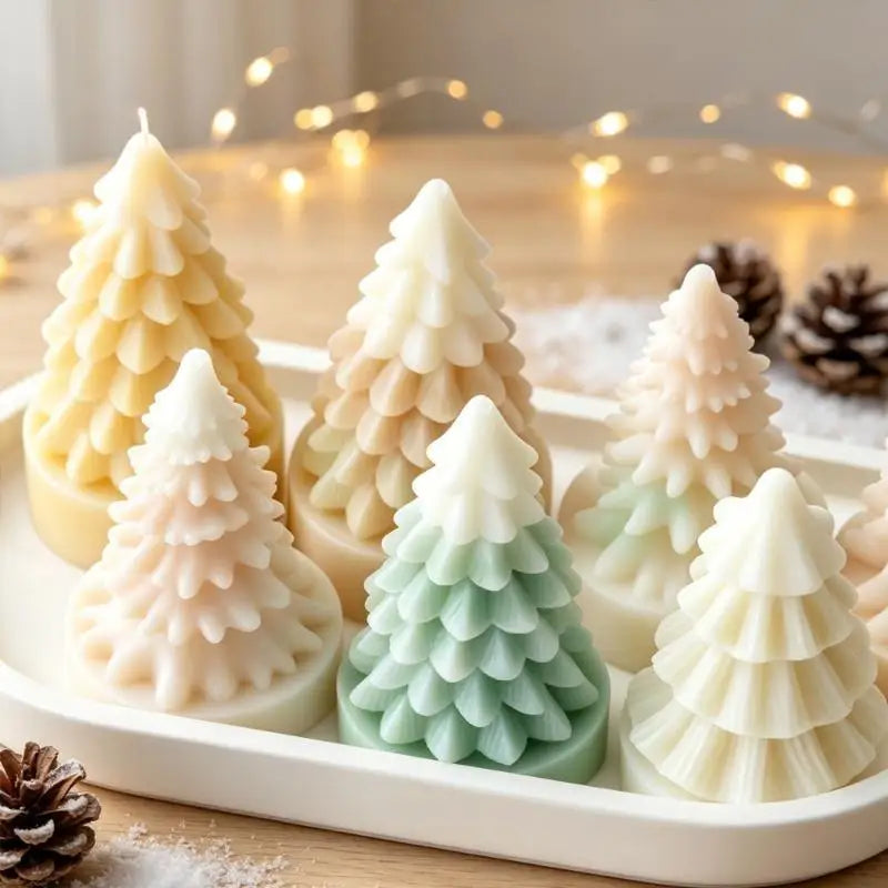 Mini Christmas Tree Silicone Mold – DIY Candle Soap Resin Craft