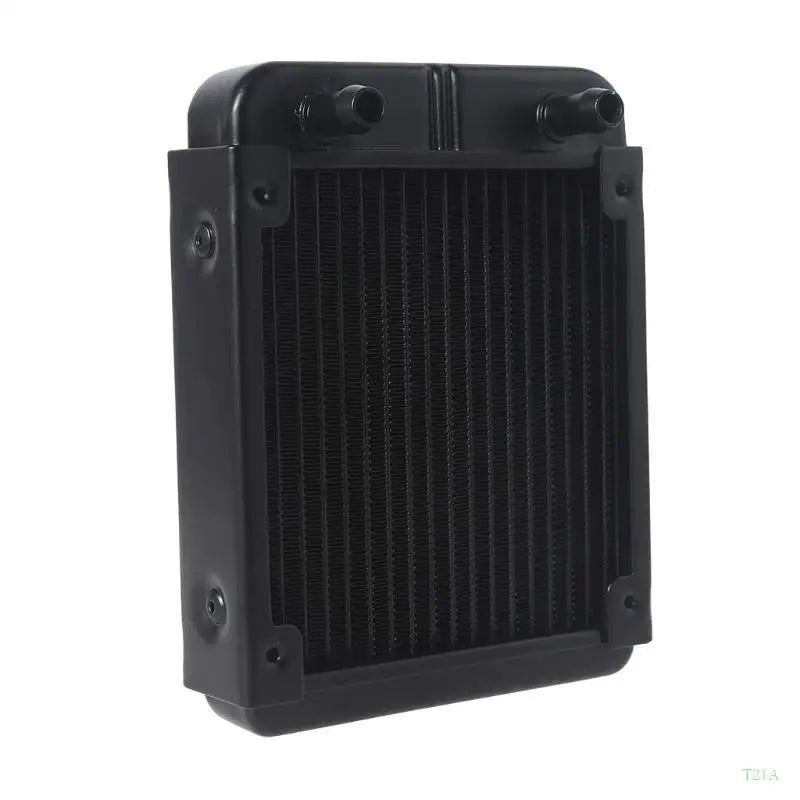 T21A Aluminum CPU Water Cooling Radiator 18 Tubes 1/4" Thread