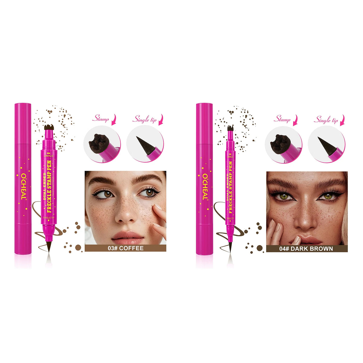 BOSUYA Dual-Ended Waterproof Faux Freckle Pen – Face Dotting
