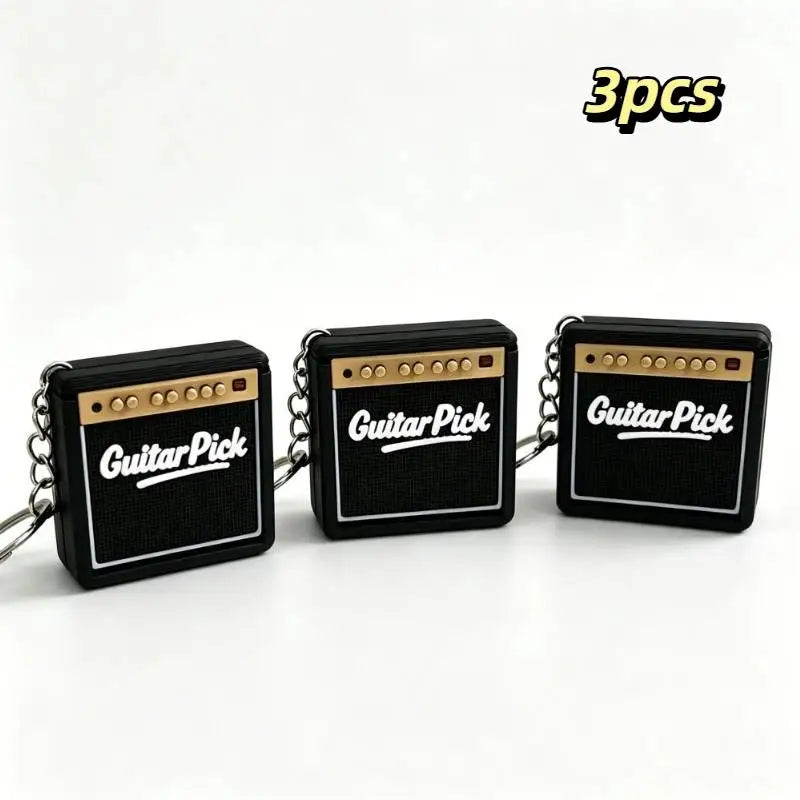 Guitar Pick Holder Keychain Box – Holds 3–5 Picks | Travel