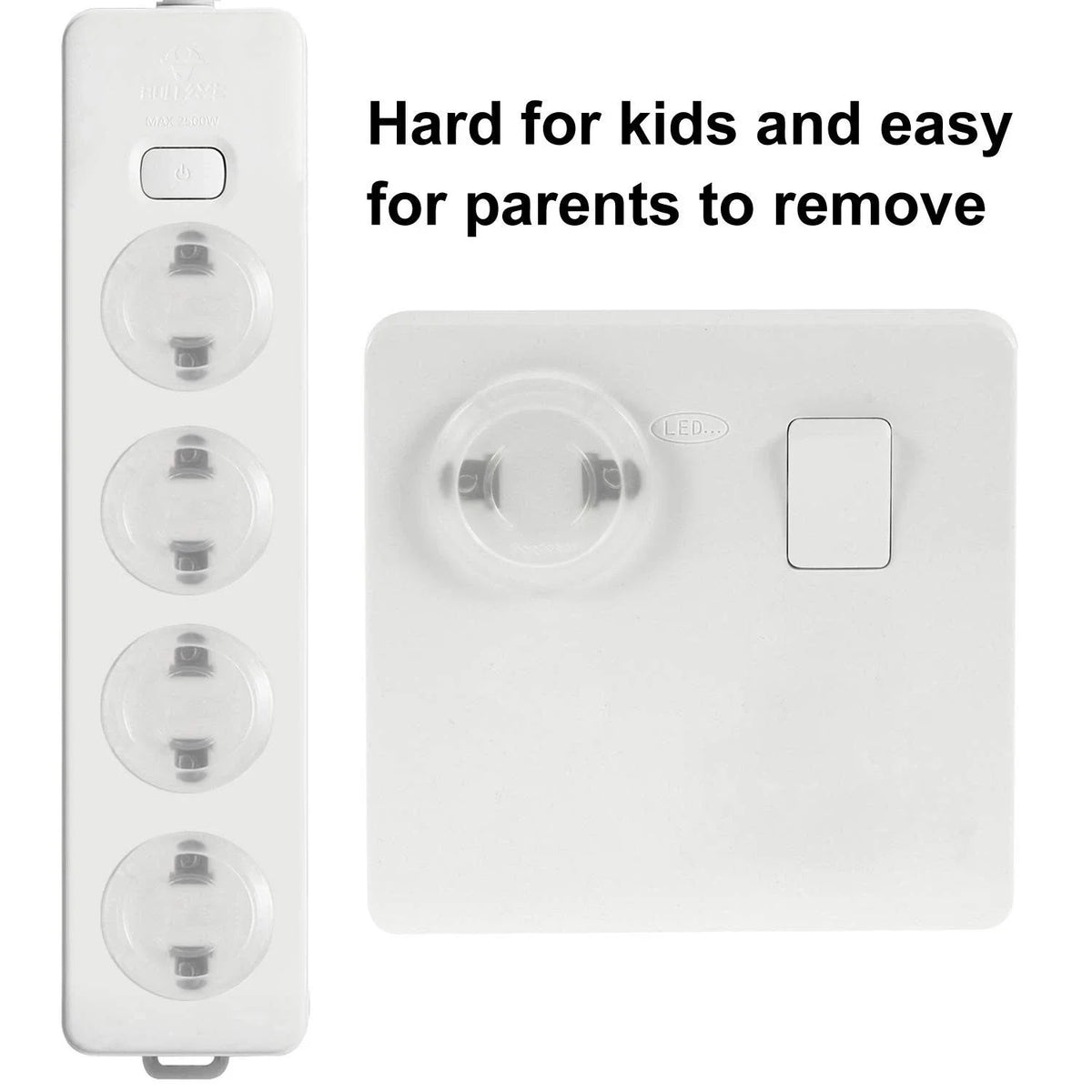 Childproof Outlet Covers – Clear Baby Safety Plugs 10/20 Pack