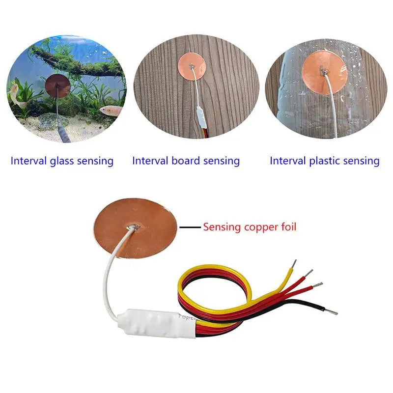 Mini Touch Sensor Switch 12V 24V – No-Drill Copper Foil