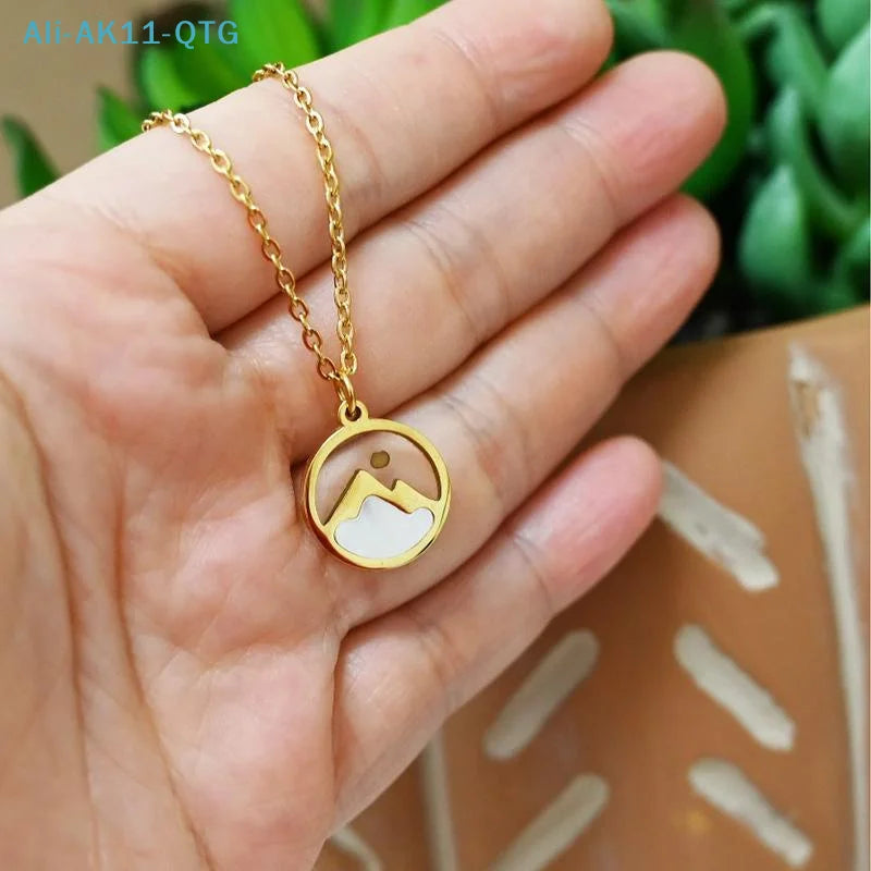 Mustard Seed Faith Pendant Necklace | Gold & Silver Stainless Steel
