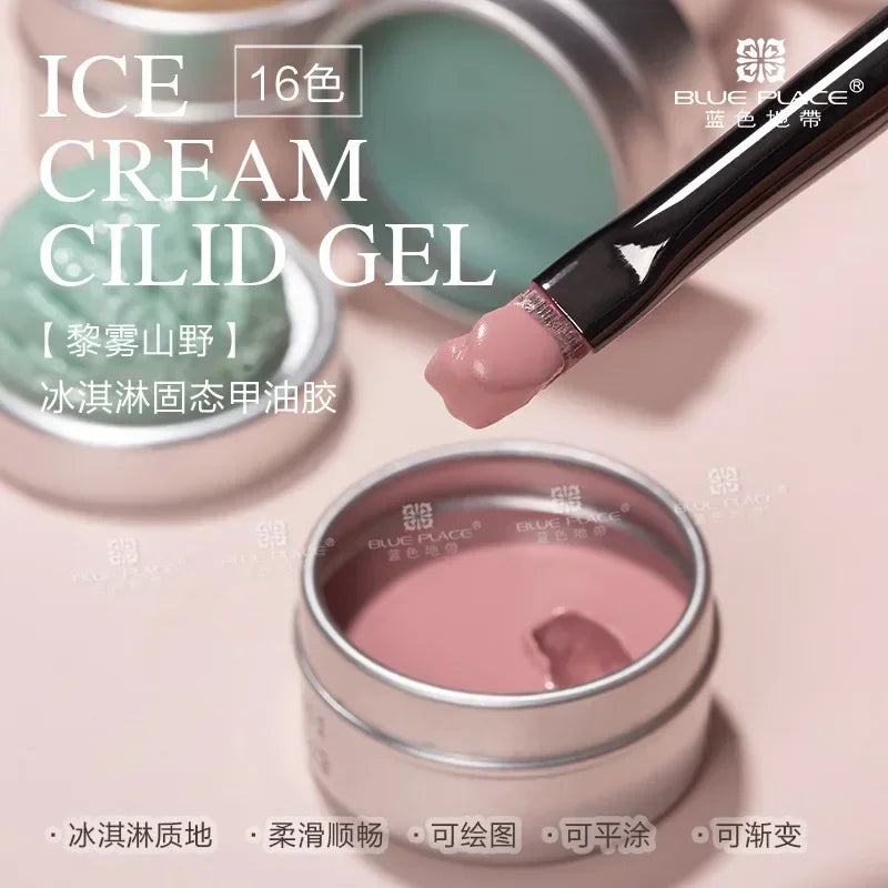 Handaiyan 64 Colors Solid Nail Polish Gel – Ice Cream Texture