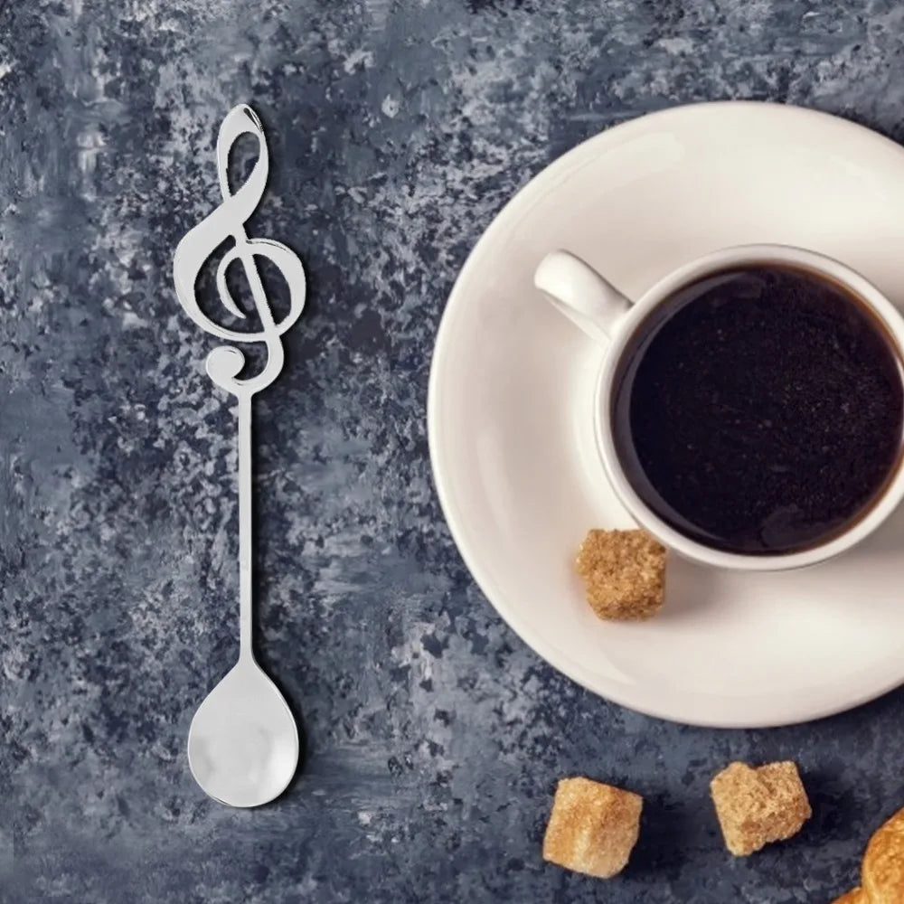 Musical Note Coffee Spoons Set of 5 | Stainless Steel