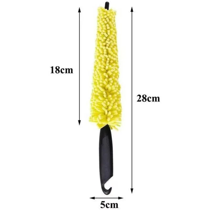 Soft Chenille Car Wheel Rim & Tire Cleaning Brush