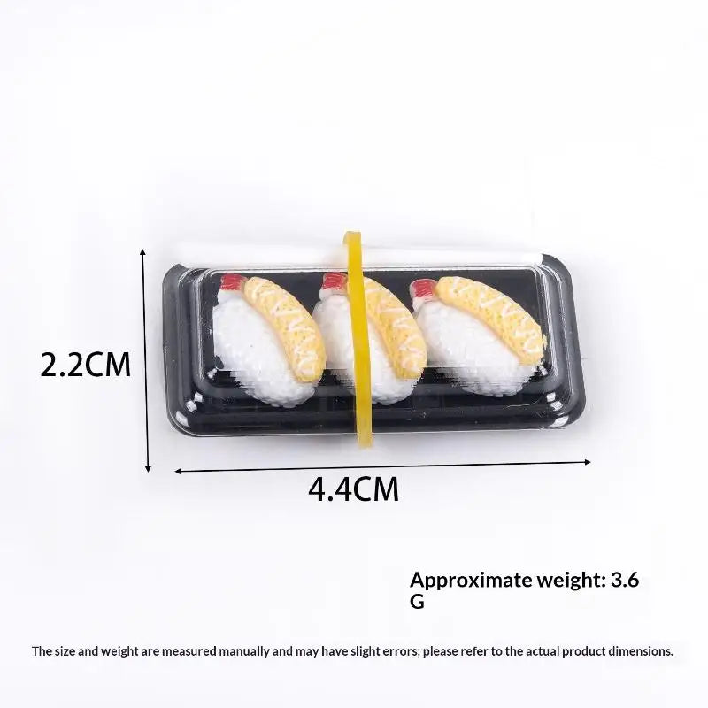 Miniature Sushi Bento Model | 1:12 Scale Dollhouse Food Prop