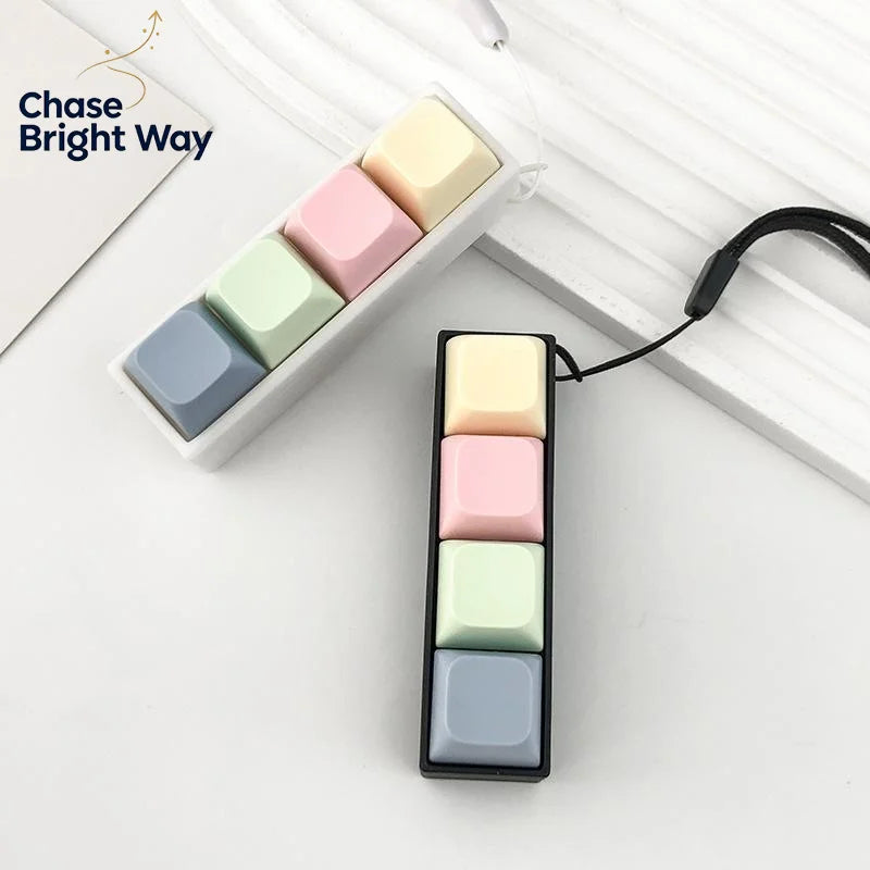 Keyboard Key Fidget Toy – 2/3/4 Button Finger Clicker Desk