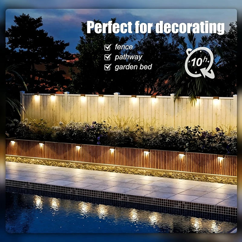 Solar LED Step & Deck Lights – Waterproof Outdoor Stair Lamps