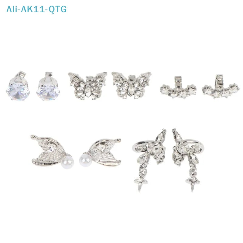 Butterfly Rhinestone Clip-On Earbud Charms | DIY Earphone Decor