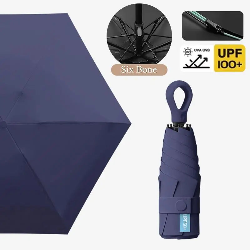 UV Protection Mini Folding Umbrella – Compact Portable Sunshade