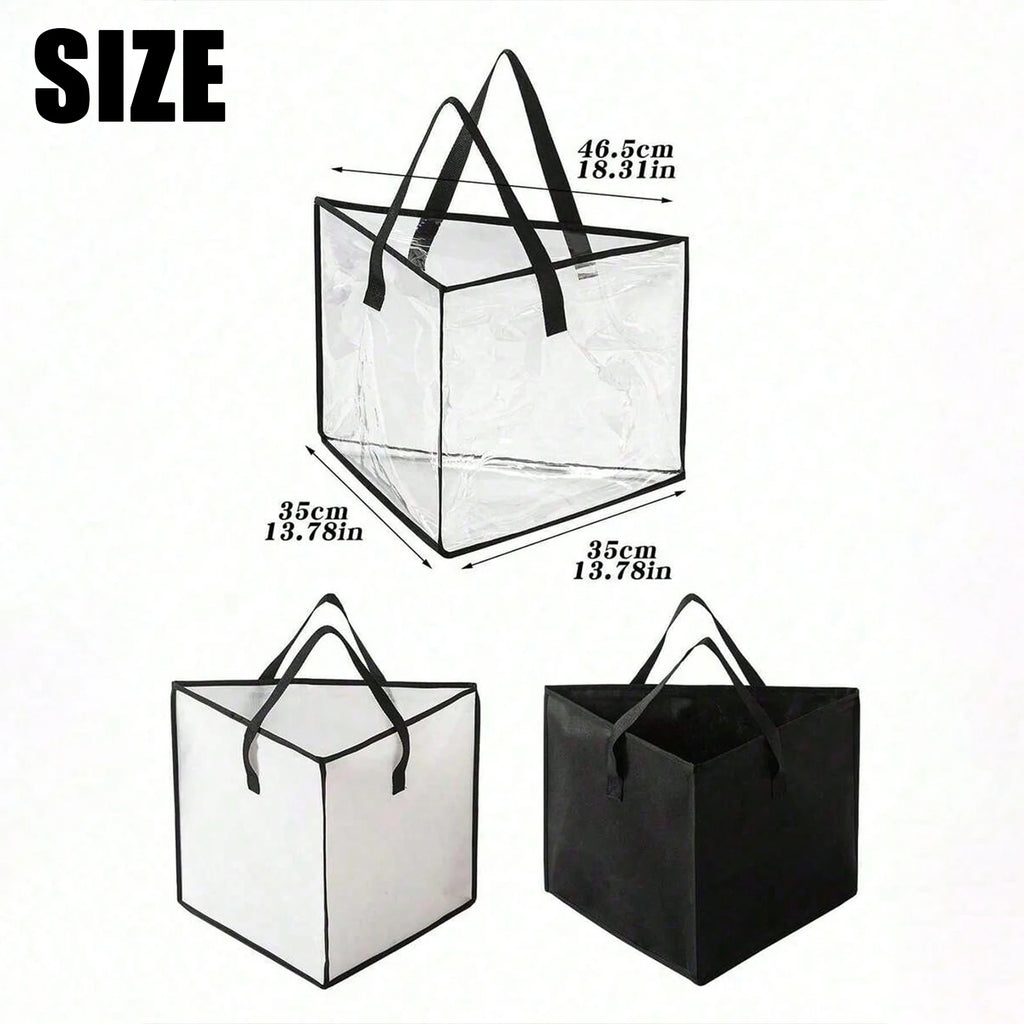 Foldable Triangle Clothes Hanger Organizer Bag – Clear & Large