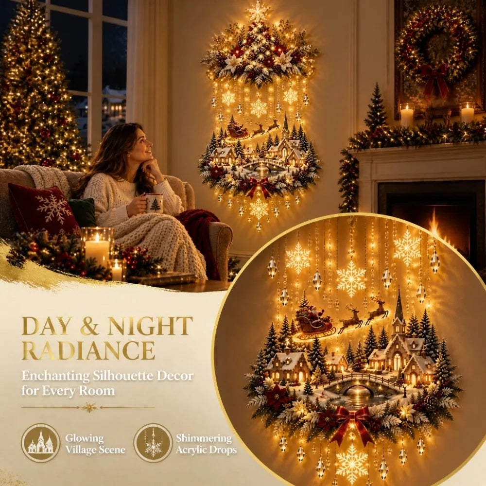 Lighted Nativity Scene Wall Décor – Warm White LED 60cm