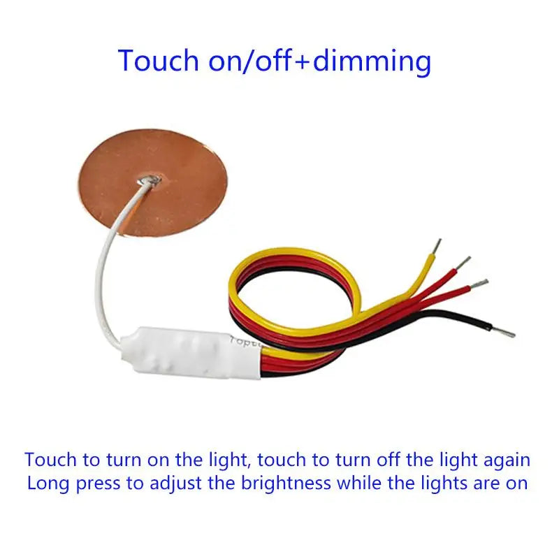 Mini Touch Sensor Switch 12V 24V – No-Drill Copper Foil