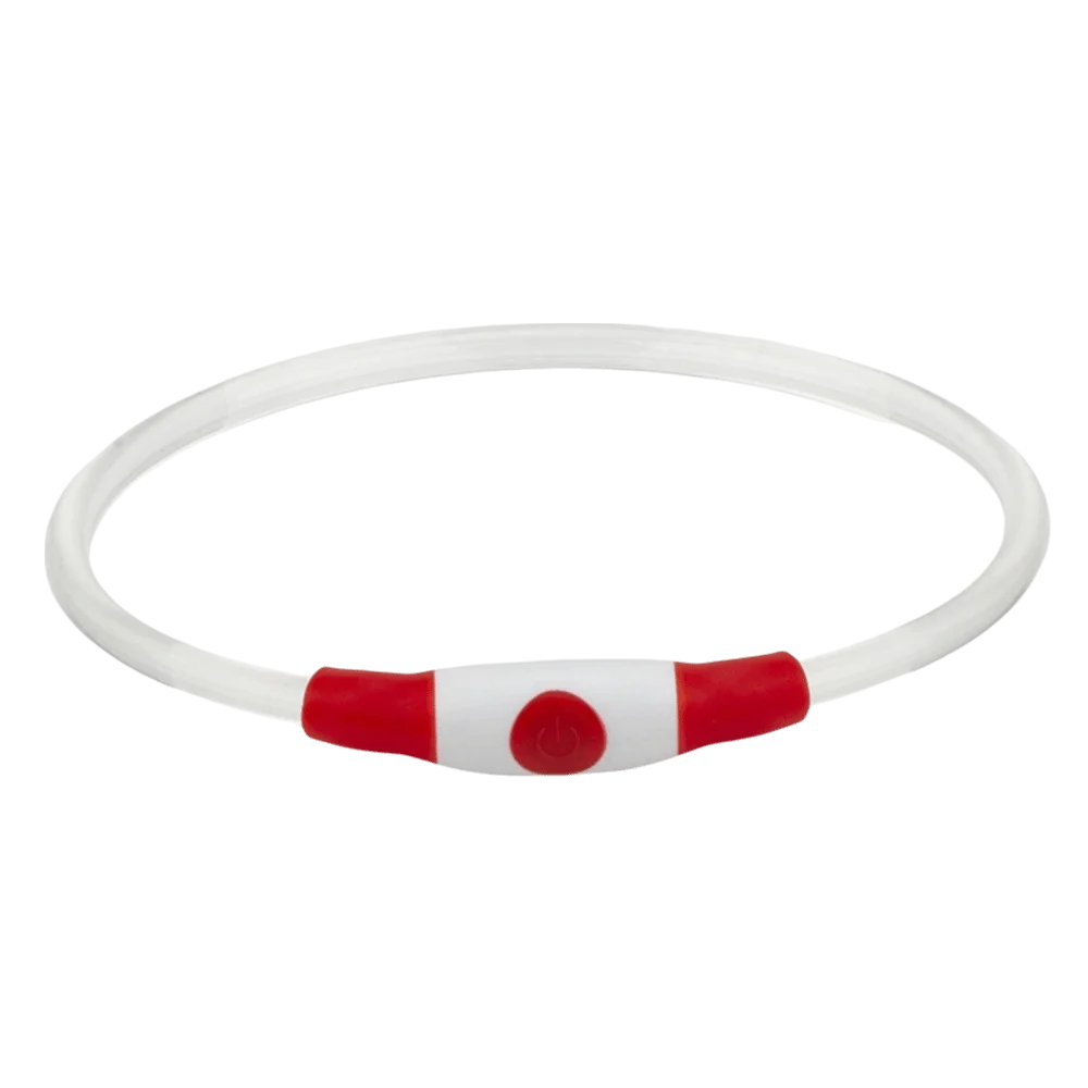 USB Rechargeable LED Dog Collar – Full Glow Night Safety