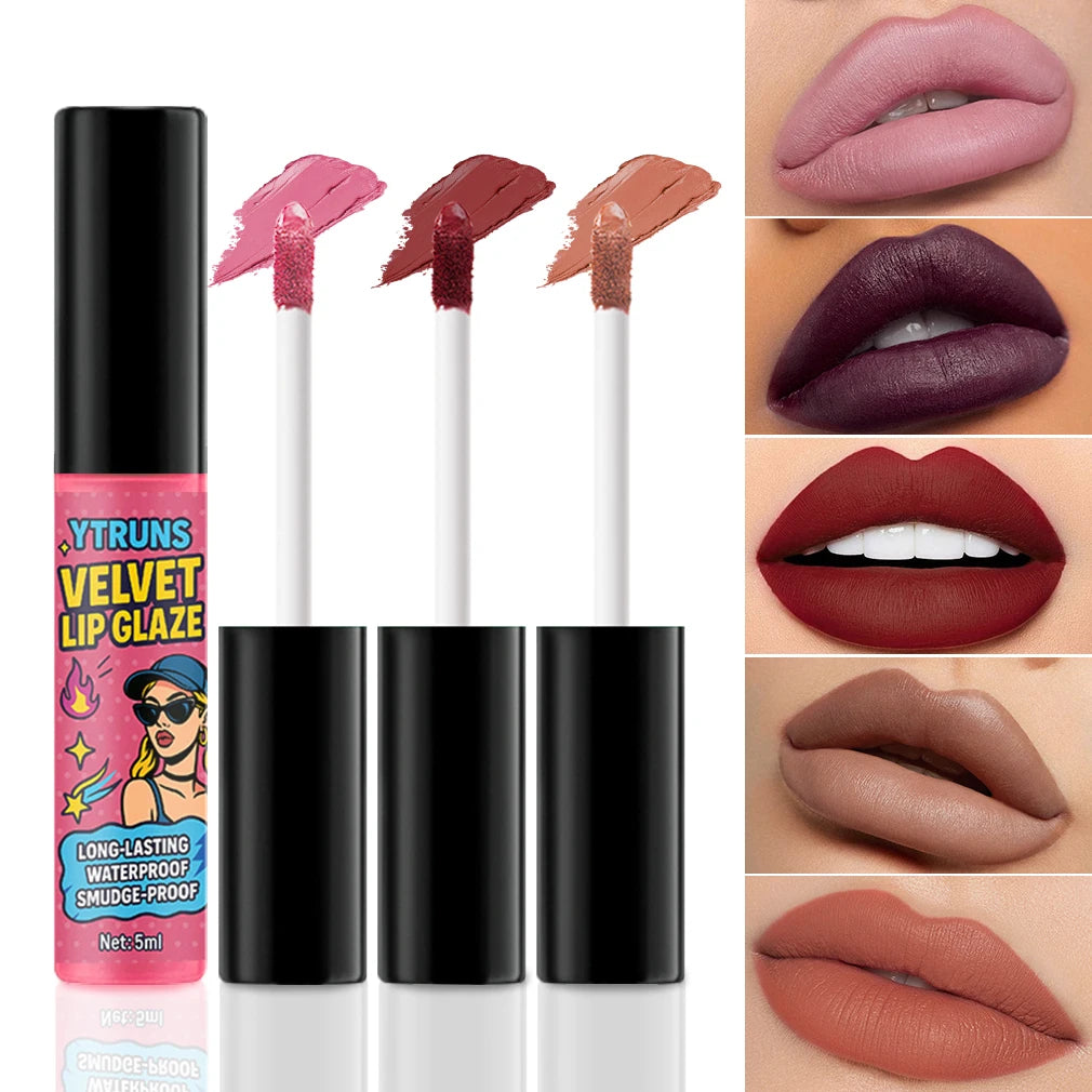 YTRUNS Matte Liquid Lipstick – Waterproof Long-Lasting Lip Tint