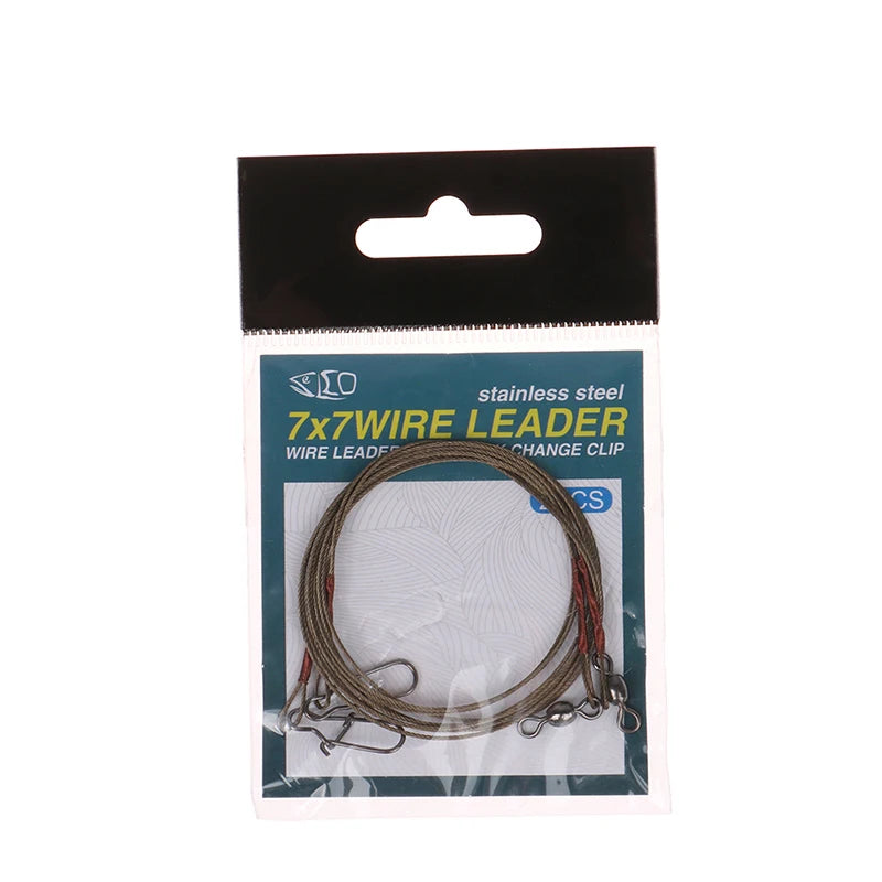 Steel Titanium Fishing Wire Leader – Anti-Bite Anti-Tangle