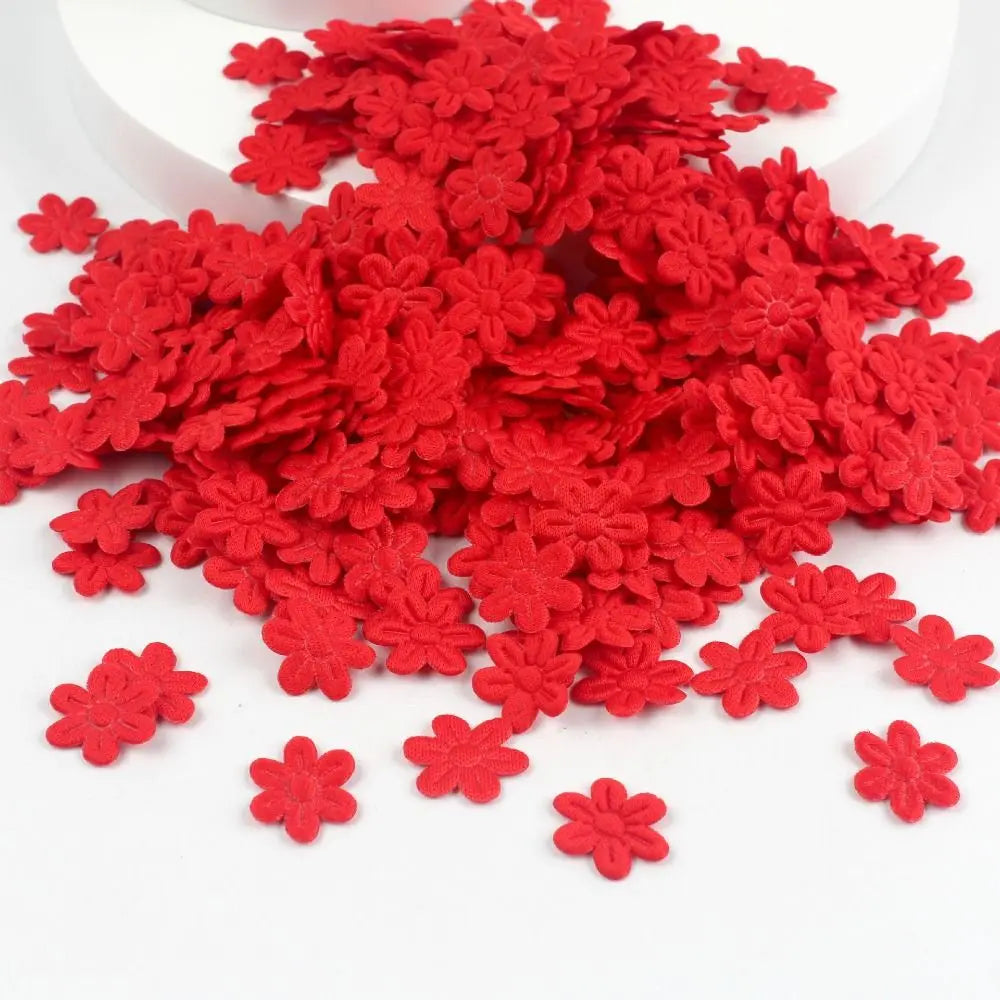 100pcs 2cm Felt Five-Petal Flower Stickers – DIY Craft Pack
