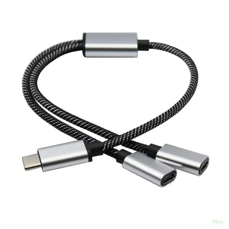 USB-C to Dual USB-C Female Splitter Cable | 480Mbps Data