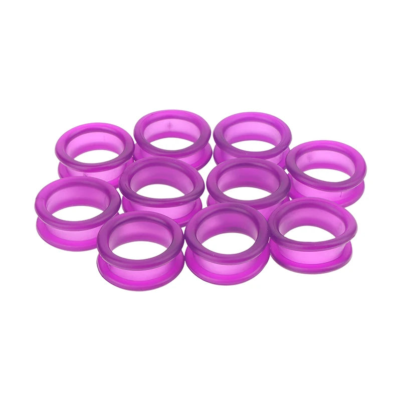 Silicone Scissor Finger Ring Inserts for Barbers – 10-Pack
