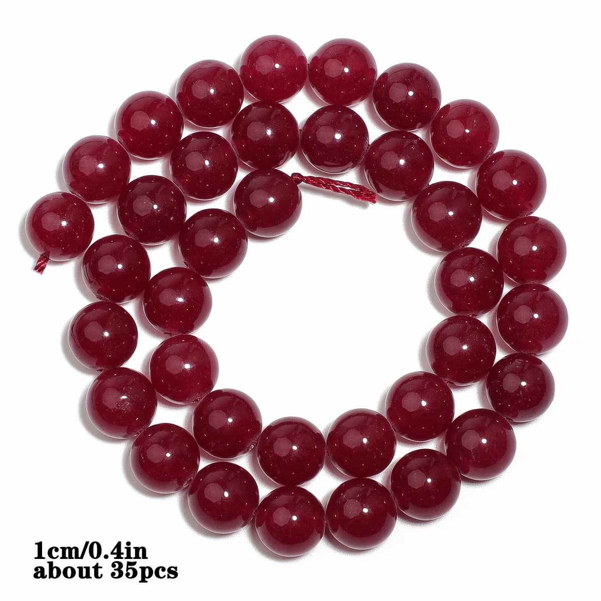Red Chalcedony Stone Beads – Droplet, Square & Round DIY Jewelry