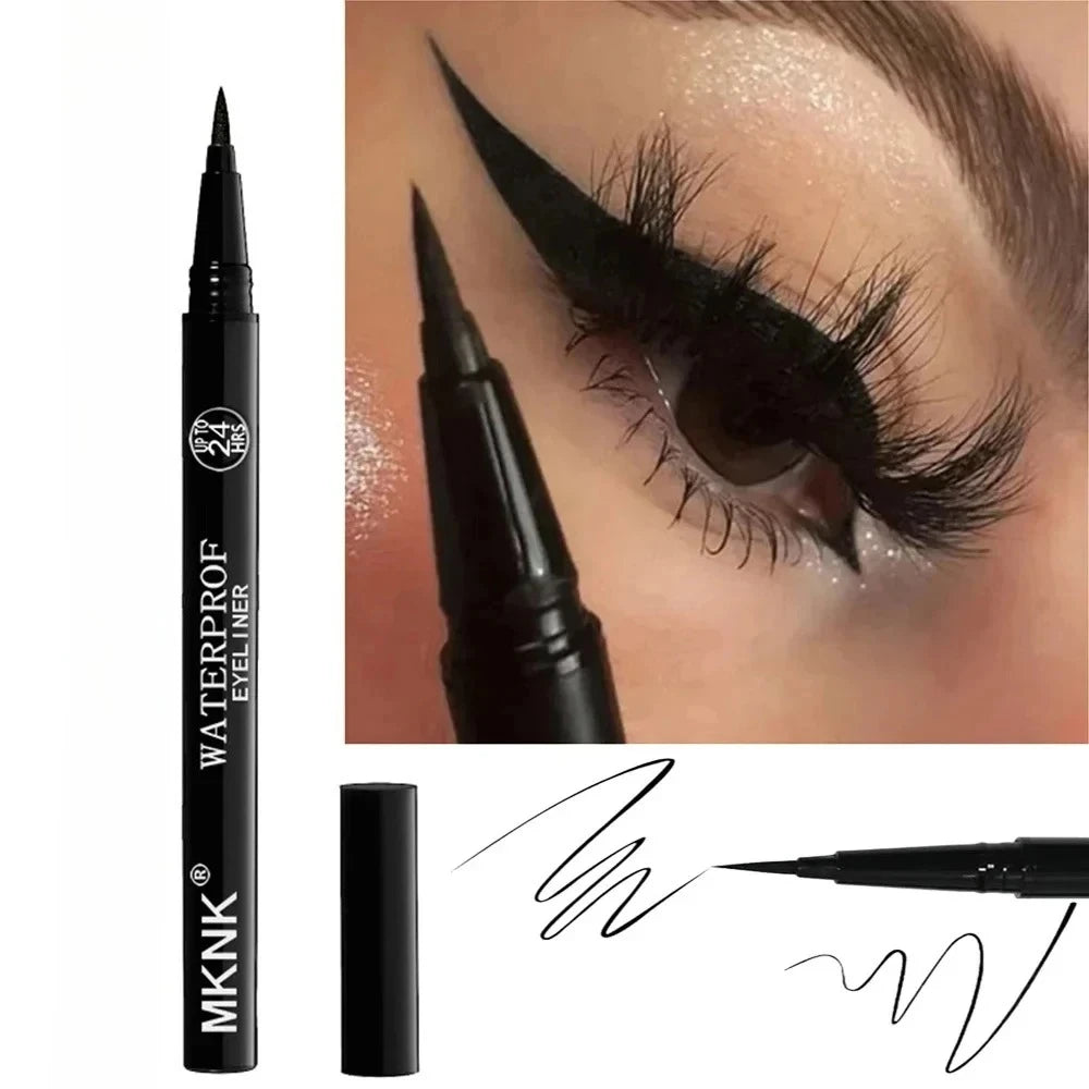 Waterproof Liquid Eyeliner Pen – Long-Lasting Matte Black