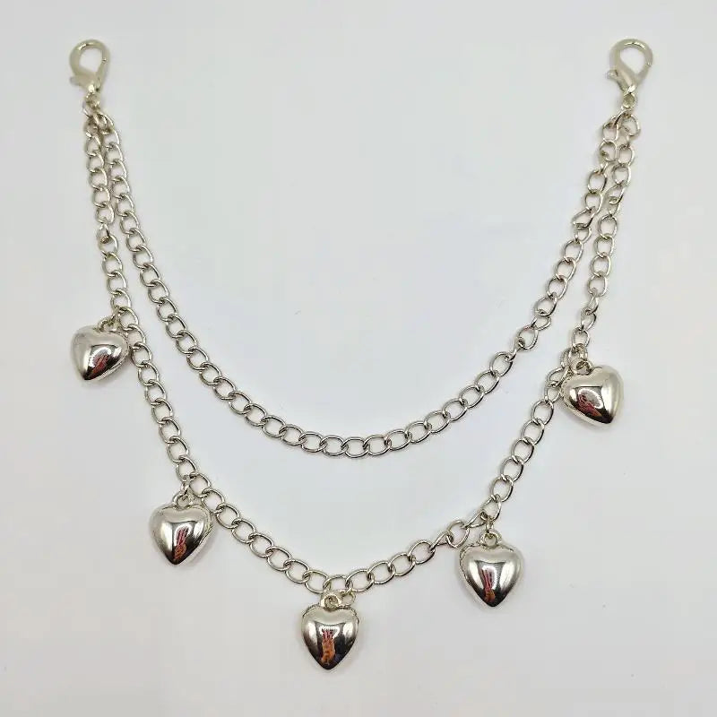 Y2K Metal Pearl Chain Bag Strap with Star Pendants | DIY Handle