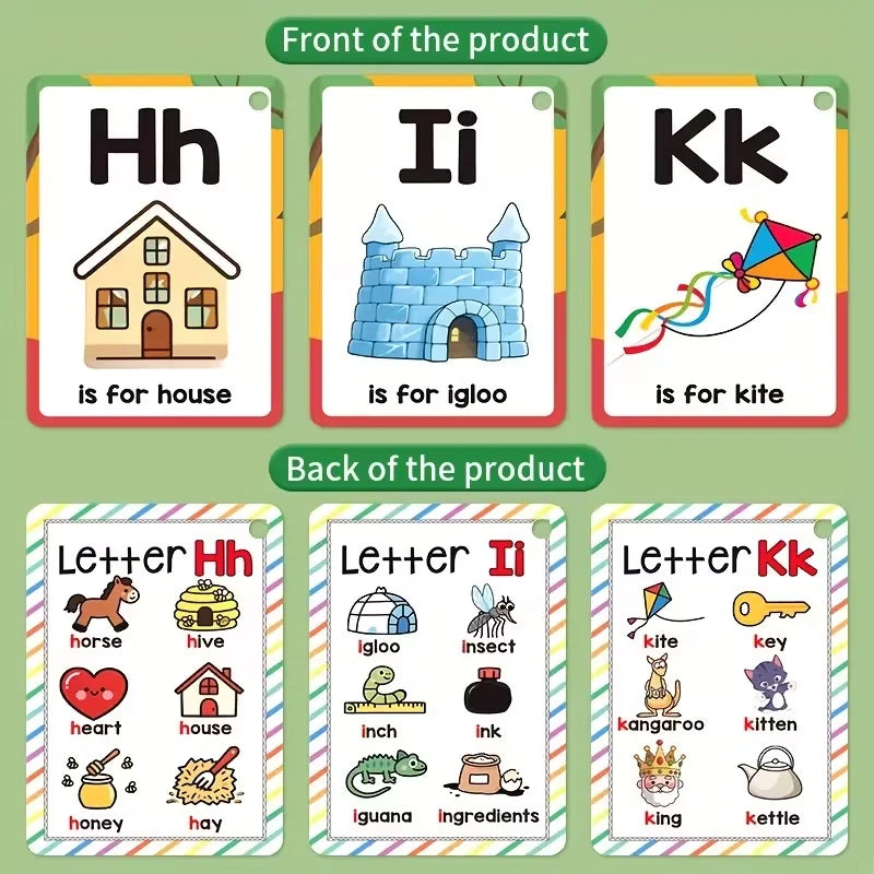 ABC Phonics Flash Cards – Alphabet Learning Toy for Toddlers