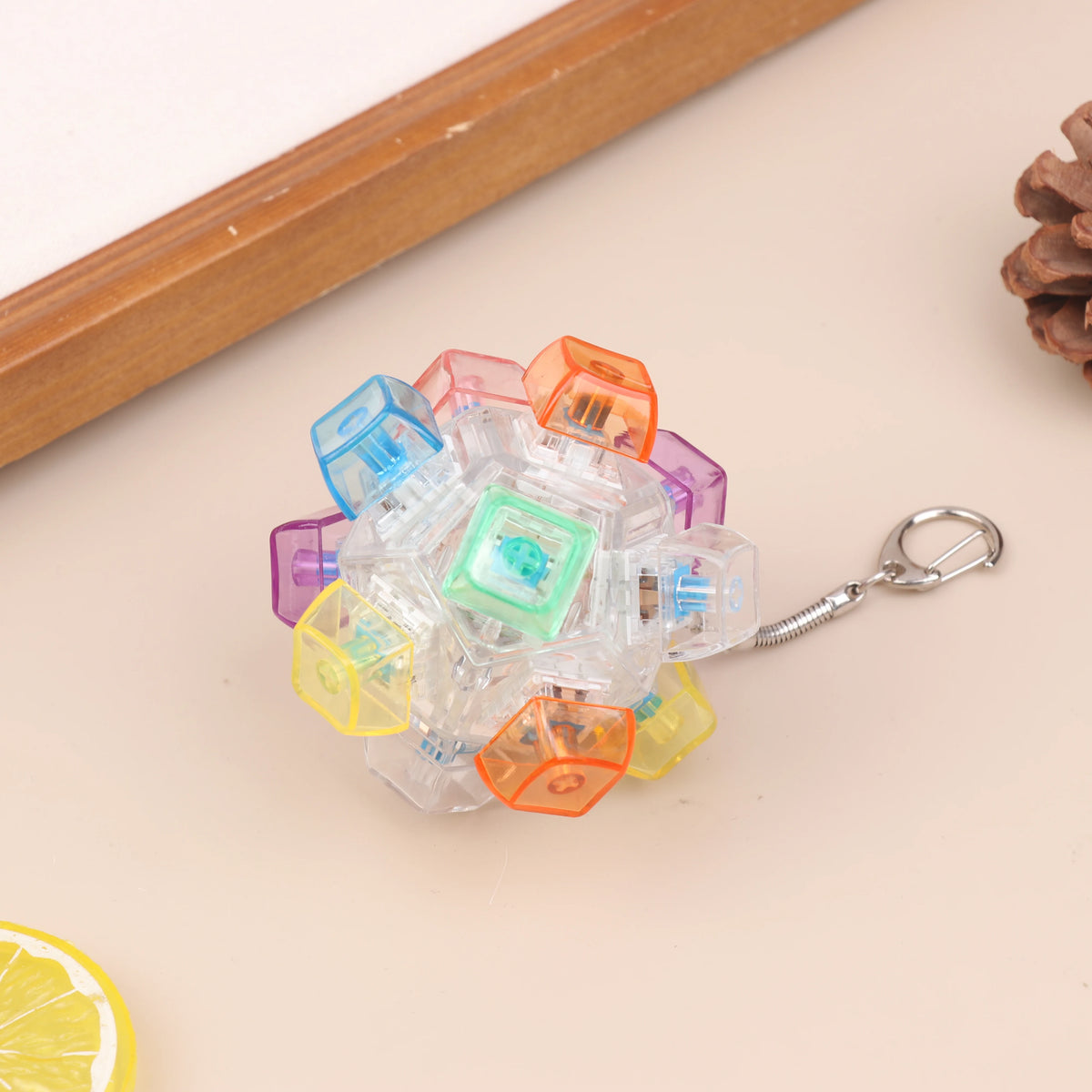 Spherical Square Fidget Keyboard Toy – Focus Cube for Adults