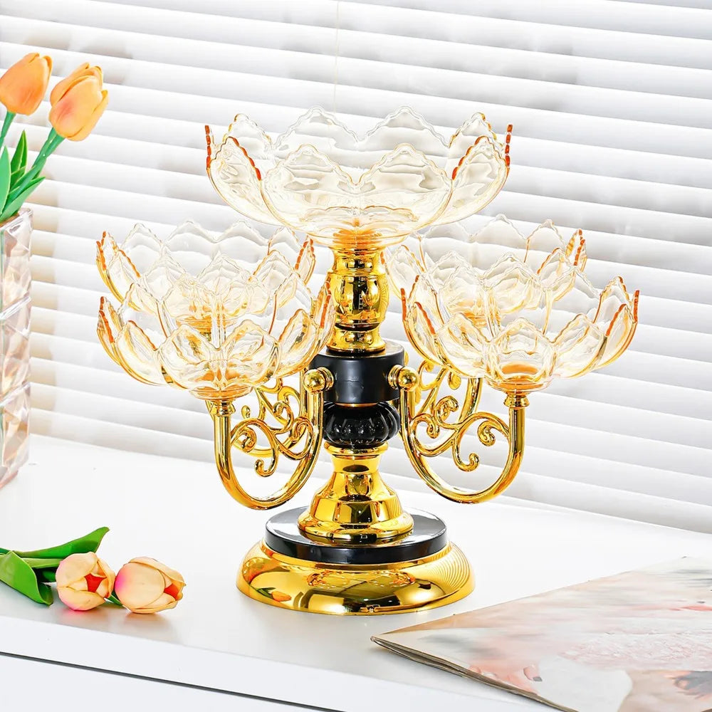 5-Tier Rotating Fruit & Dessert Stand | European Luxury Tray