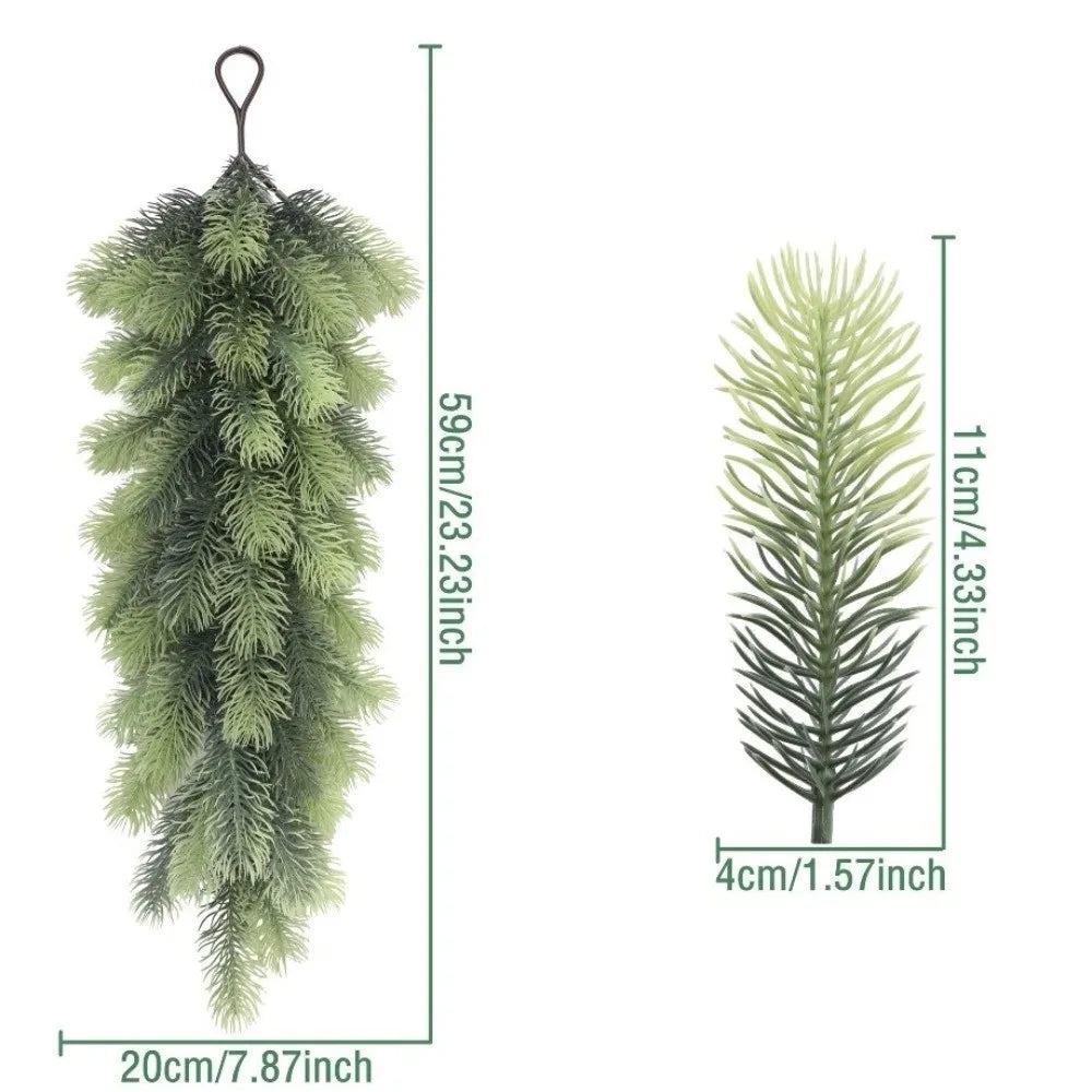 Hanging Artificial Pine Cedar Swag – Real Touch Christmas Wreath