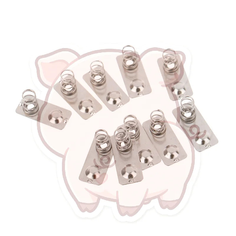 20-Pack AAA Battery Spring Contact Plates – Steel Replacement