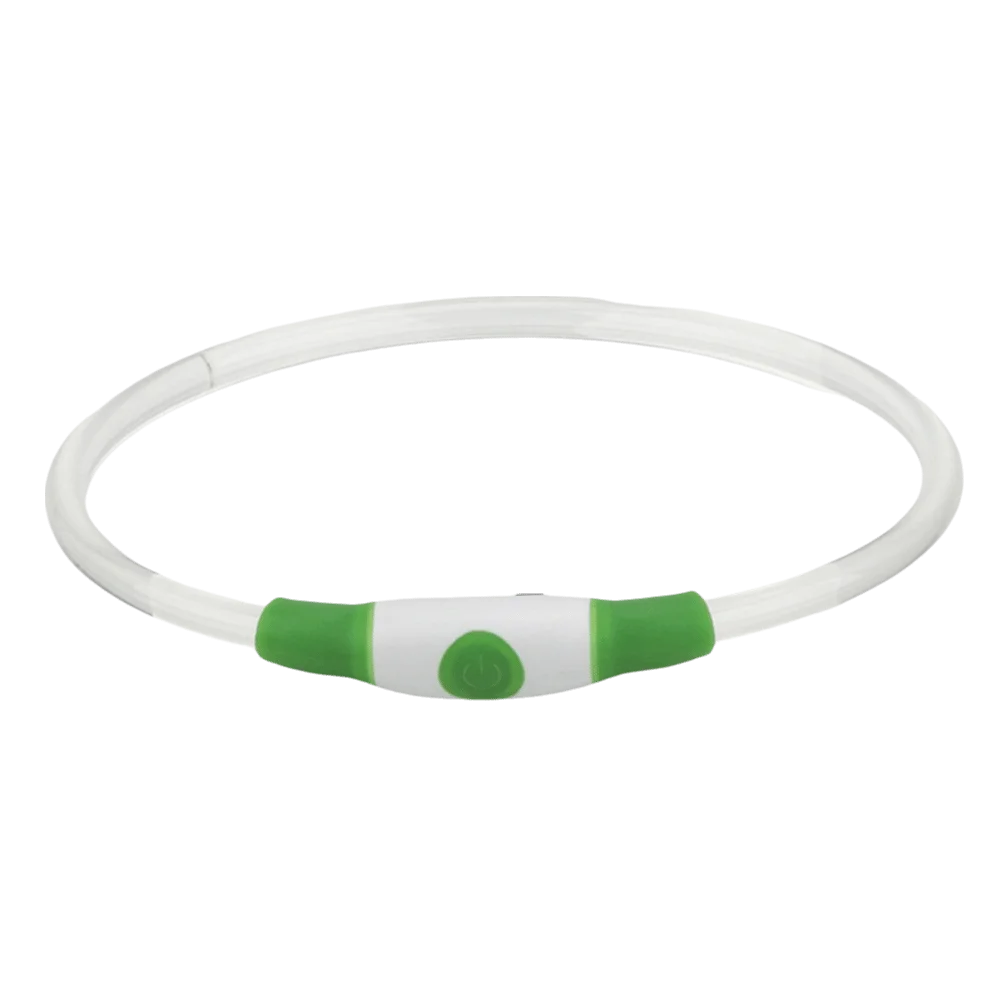 USB Rechargeable LED Dog Collar – Full Glow Night Safety