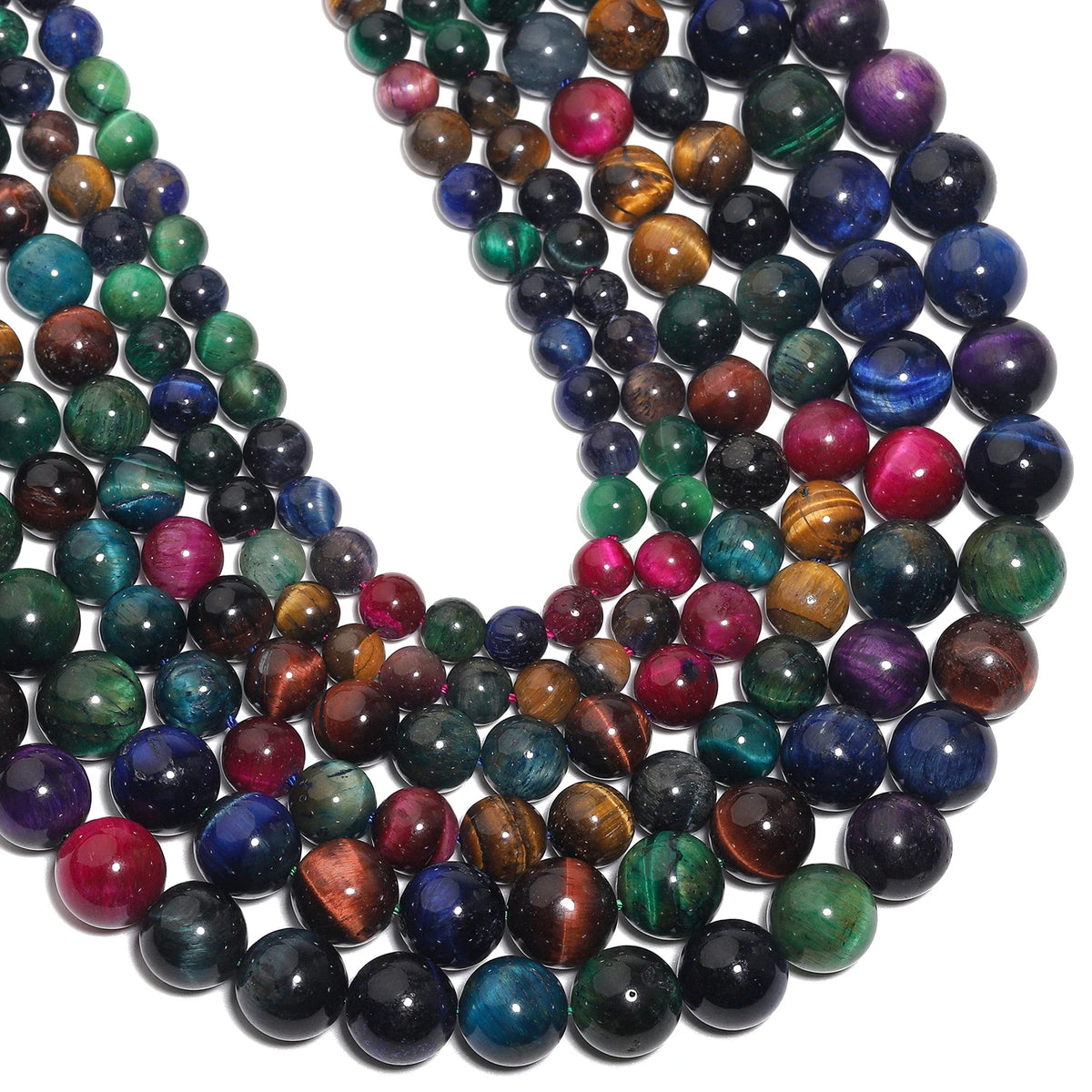 Tiger Eye Stone Round Beads 6/8/10mm | DIY Jewelry Making