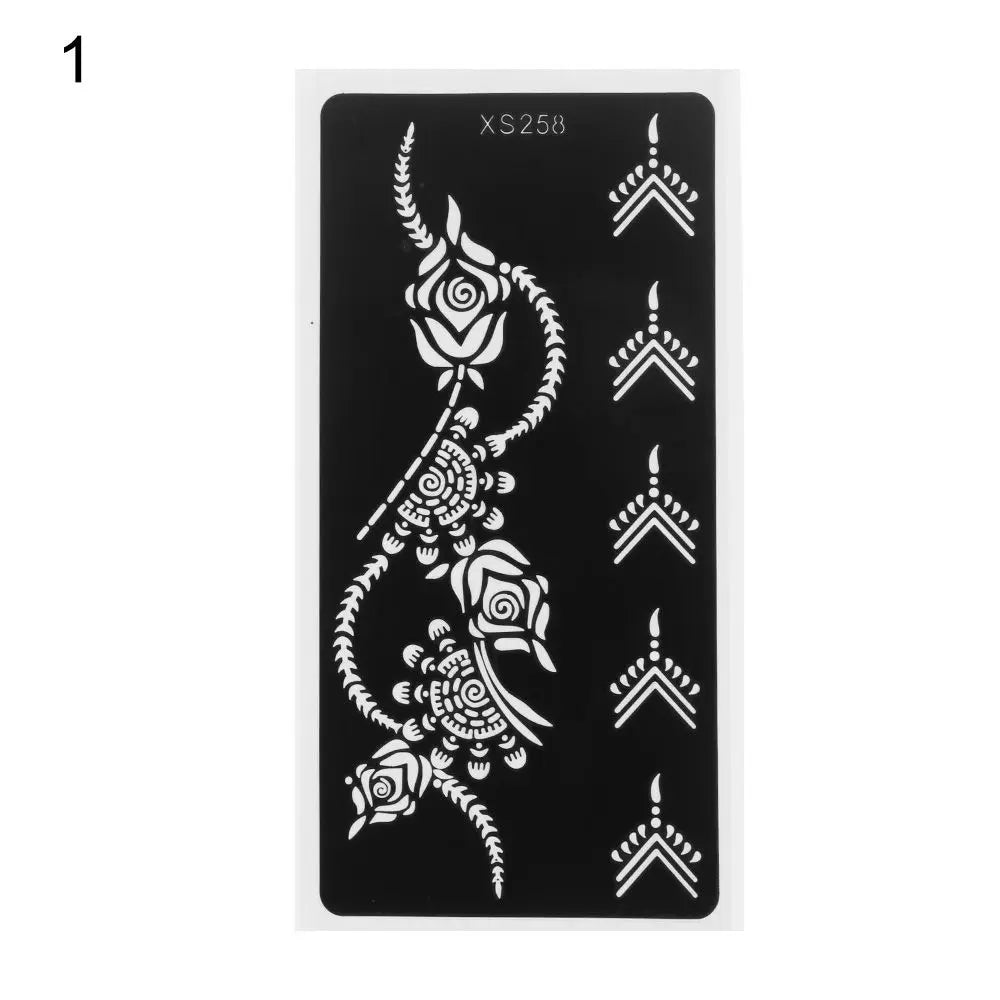 Mehndi Henna Stencil Sticker – DIY Temporary Body Art