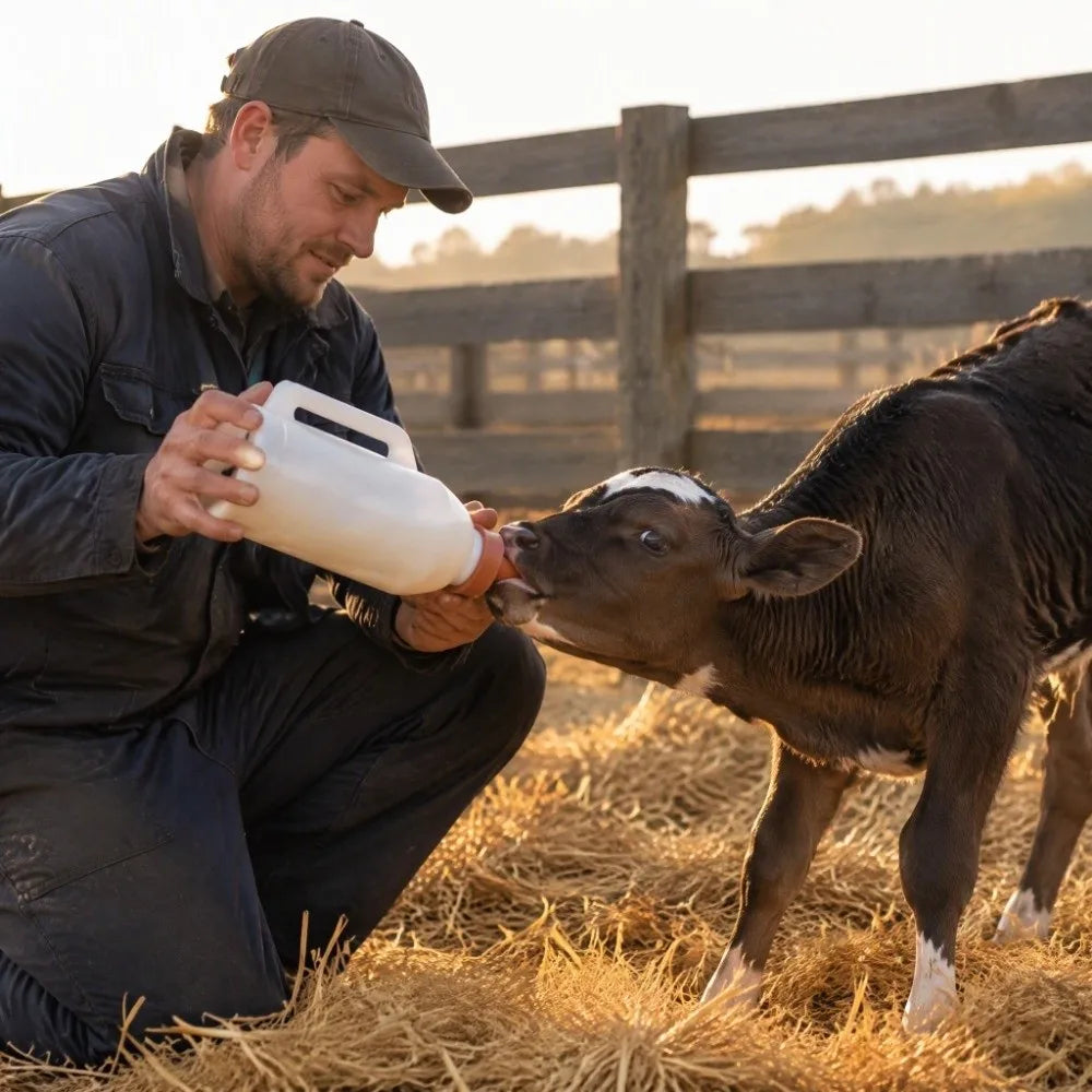 5-Pack Silicone Livestock Bottle Nipples – Calf & Farm Animal