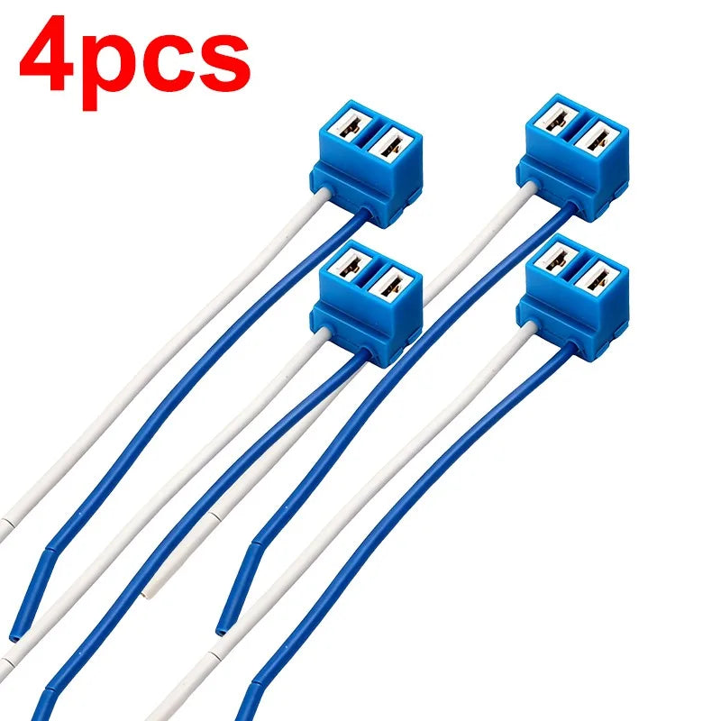 H7 LED Headlight Socket Adapter – Heat-Resistant Wiring Harness