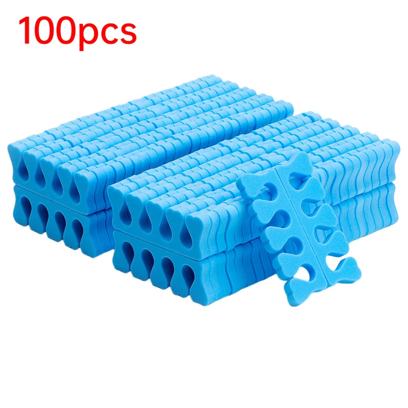 Sponge Toe Separators for Pedicure & Nail Art – 100/200 Pack