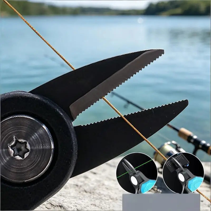 Mini Fishing Line Cutter – Serrated Stainless Steel Blade Tool