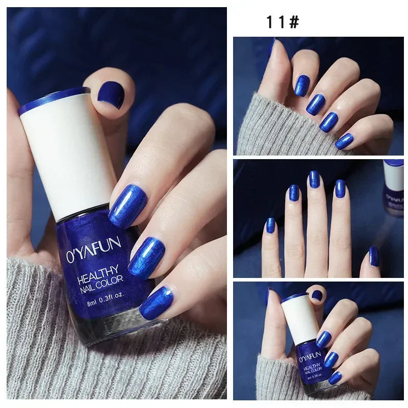 40 Autumn Brown Shades Water-Based Peel Off Gel Nail Polish
