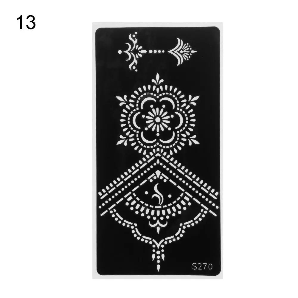 Mehndi Henna Stencil Sticker – DIY Temporary Body Art