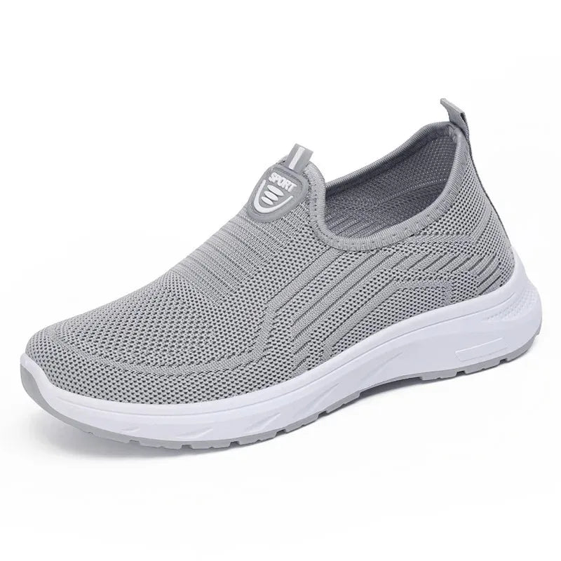 Women's Breathable Mesh Sneakers – Lightweight Lace-Up Shoes