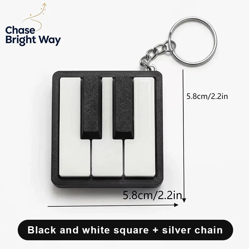 Mini Piano Keyboard Fidget Clicker Keychain Toy – 3D PLA